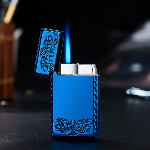 Stylishly Designed Butane/Gas Turbo Lighter with Blue Flame