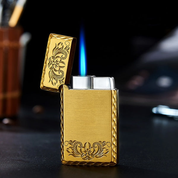 Stylishly Designed Butane/Gas Turbo Lighter with Blue Flame