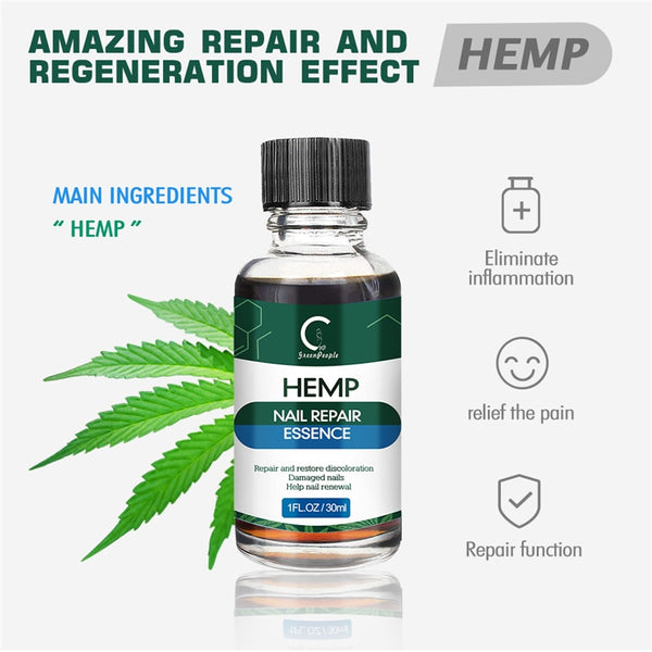 GreenPeople - Hemp Extract Gel 30ML - for Nail Repair/Fungal Treatment/Feet Care/Nail Whitening/Anti Infection