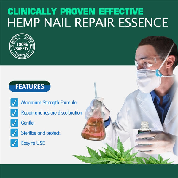 GreenPeople - Hemp Extract Gel 30ML - for Nail Repair/Fungal Treatment/Feet Care/Nail Whitening/Anti Infection